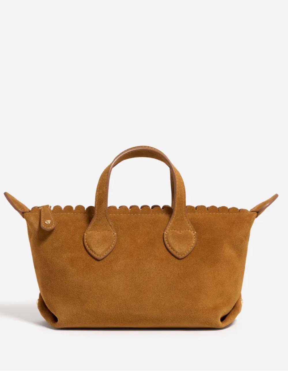 Stoney clover lane Pittsford Pouchette Crossbody Bag 19 Maple suede NWT